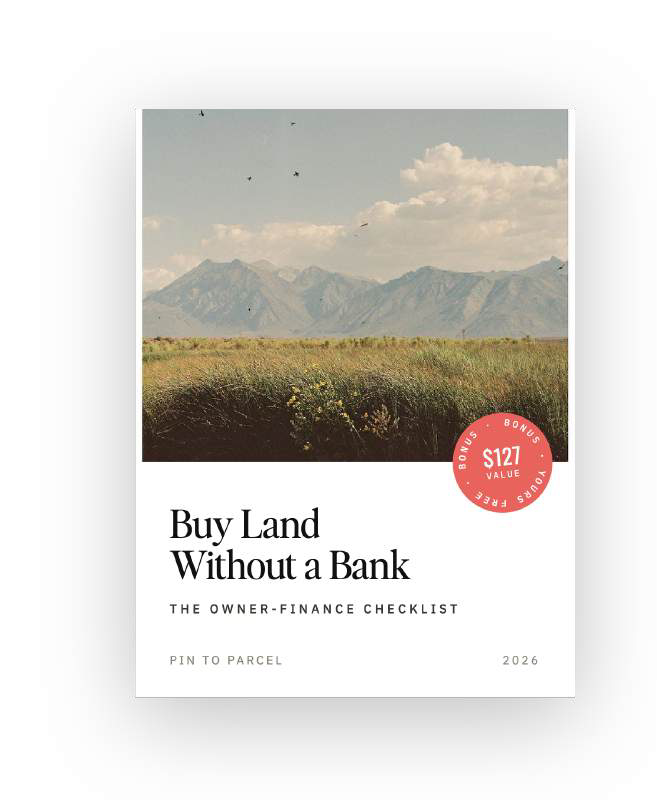 Buy Land Without a Bank checklist